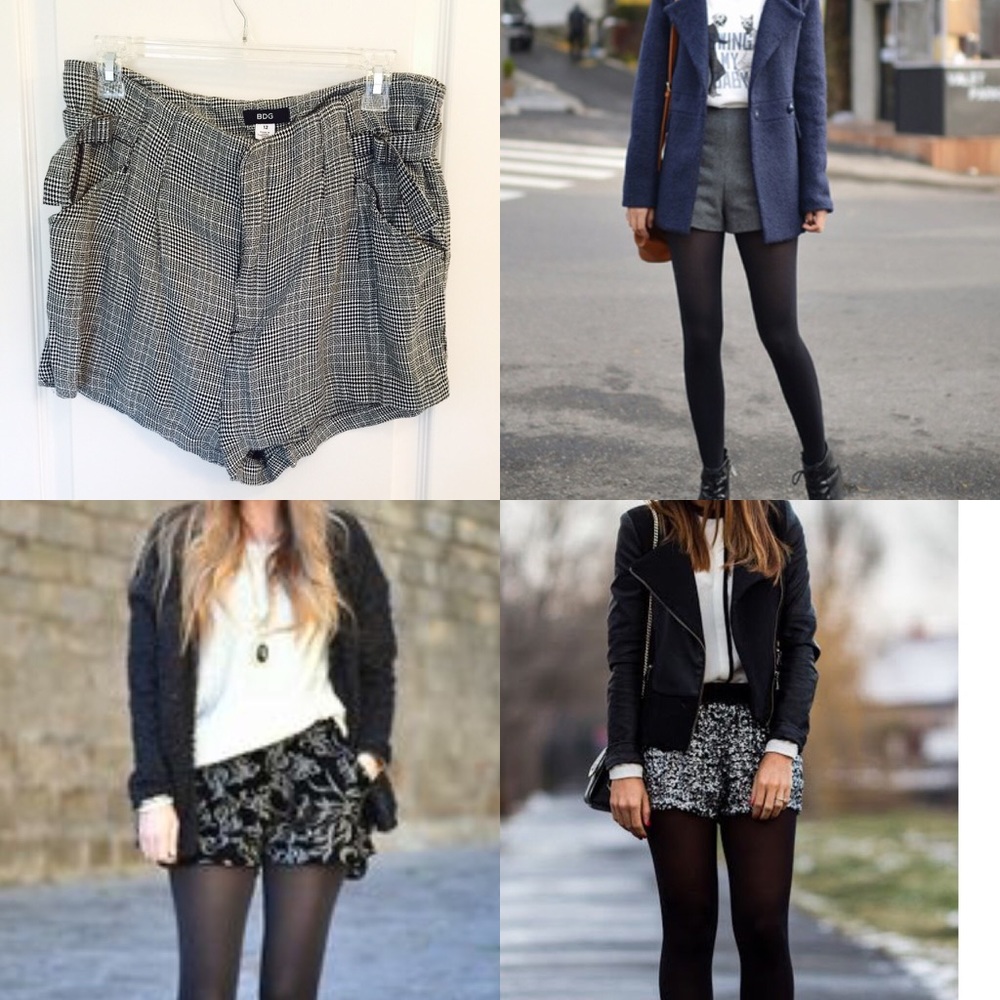 BDG Urban Outfitters hounds tooth shorts